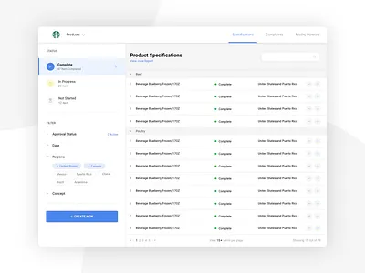 Supply Chain - Table data table filter search sort supply chain table typography ui design ux design