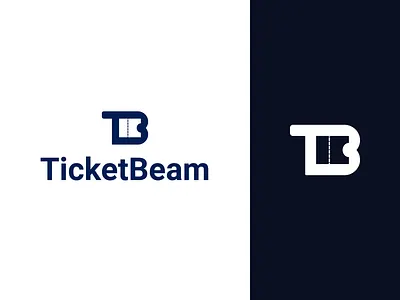 Ticketbeam Logo Concept V3 app branding clean design flat icon illustration logo minimal type typography vector web