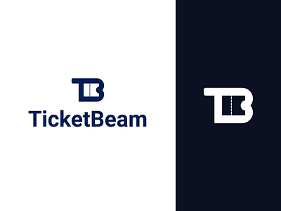 Ticketbeam Logo Concept V3 app branding clean design flat icon illustration logo minimal type typography vector web