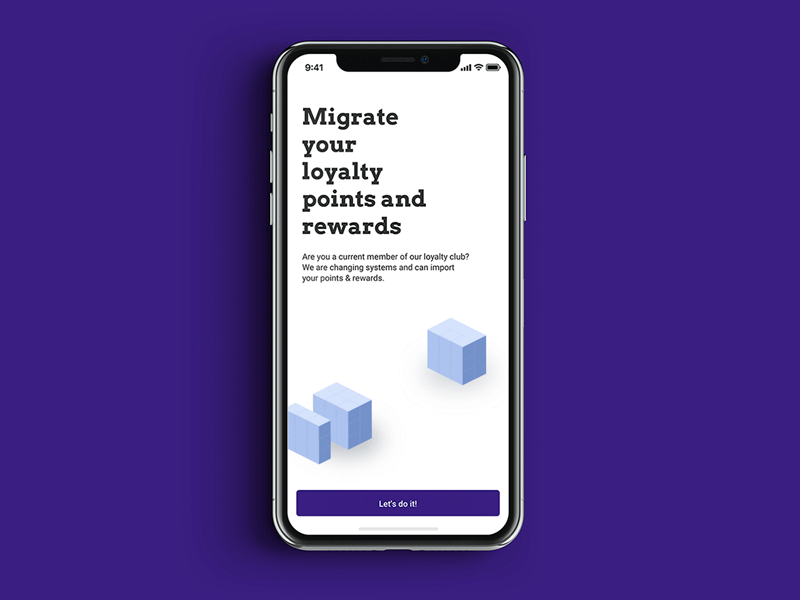 A Cube animation app cube illstration interaction migration motiongraphics