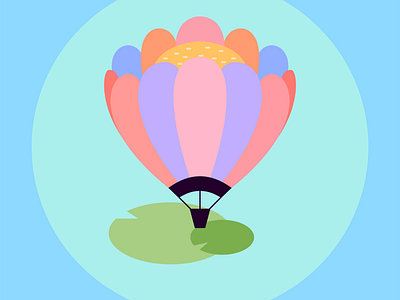 Daily Challenge Day 2 - Lotus Air dailylogochallenge design flat illustration logo vector