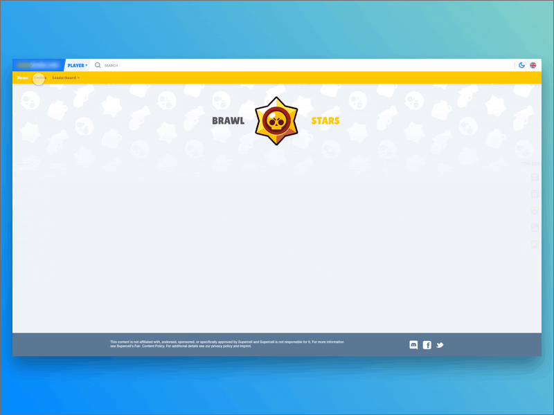 Brawl Stars - Stats Website Concept adobexd animation brawlstars game gaming gradient stats supercell ui ux