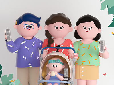 LG Puri Care character design