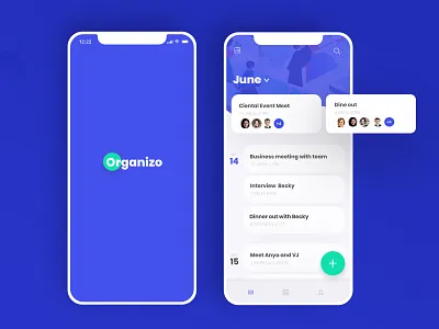 Organizo event calender boldcolors calenderapplication conceptual design dashboard designer event app mobile app development mobile ui mobileapp mobileappdesign mobileapplication ui uiux userinterface