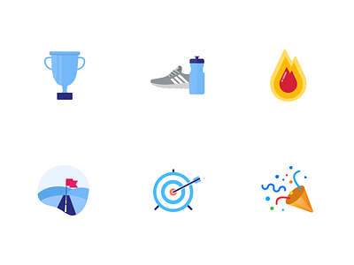 Goal Illustrations app flat icon illustration ui vector
