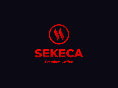Sekeca Logo coffee concept design illustration logo minimalist steam vector