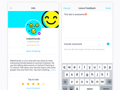 Kik Bot Shop Ratings android bot bots chat bot ios kik kik messenger mobile product design waterloo