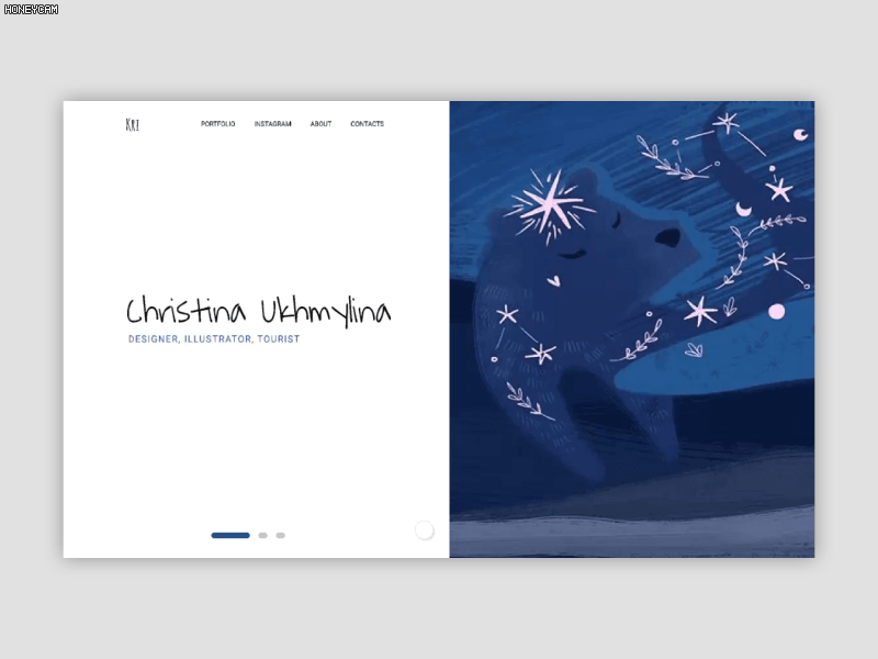 Illustrator's website animation design figma gif graphic design ilustration ui ux web