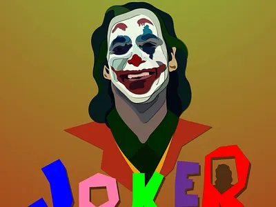 Joker design illustration joaquin joker vector