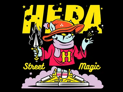 Street Magic 2d brand character charactersdesign design graffiti hera illustration printmaking vector