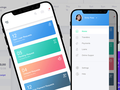Small Finance Bank Admine Page mobile app design uiux ux visual design