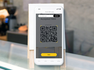 QR scanner Live View app app design buttons design flat interaction minimal mobile mobile app qr code ui ui designer user experience user interface user interface design ux ux ui ux designer ux ui web