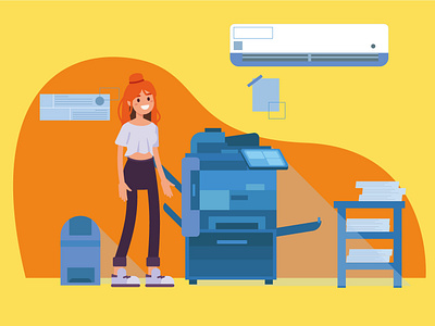 CopyGo animation design illustration vector