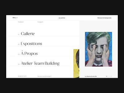 Desktop Navigation art digital layout menu minimalist navigation