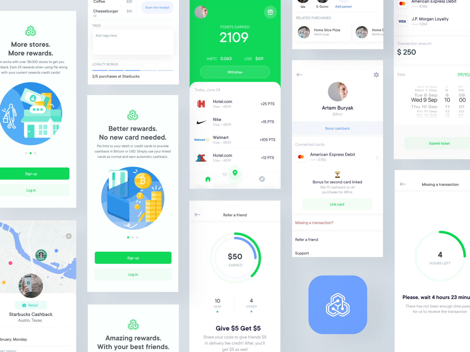 Example of Pei - Fintech Cashback App