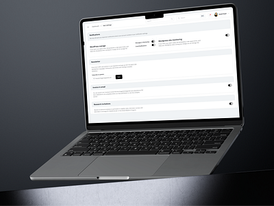 Hosting User Settings Dashboard ⚡ deashboard hosting setting ui