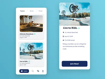 App concept app clean design minimal ui ux