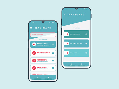 App Redesign app ui cool design flat navigate post of the day redesign simple sophisticated ui