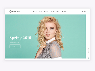 Montar Hero design ecommerce ecommerce design ecommerce shop minimal montar ui uidesign ux web webdesign webshop website