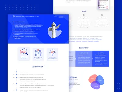 Corporate website introduction page design ui web website