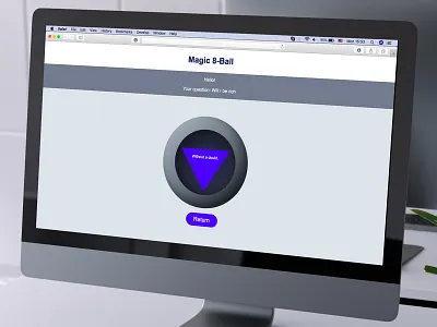 Magic 8 Ball coding design fortune magic 8 ball ui challenge