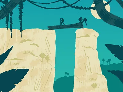 Lost World design drawing editorial illustration illustration landscape print