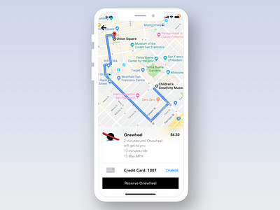Last Mile App Onewheel autonom car bike app design driverless car ios iphone x last mile onewheel scooter self driving sketch transportation uber design ui ux vector