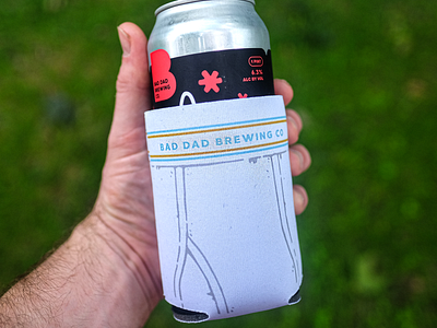 Bad Dad Tighty Whities Koozie beer branding koozie underwear