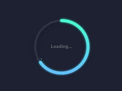 Loading Dark Mode - Gradients black blue clean dark dark mode gradient illustration loading loading bar minimalism mobile app progress progressbar ui uiux ux