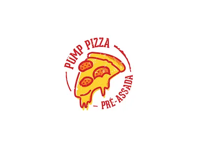 Pump Pizza brand design branding cheese illustration pizza pizza logo