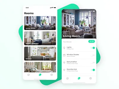 DailyUI Day 21: Home Monitoring Dashboard 100 day challenge automation daily ui dailyui dashboard day 21 home ios smart smarthome ui
