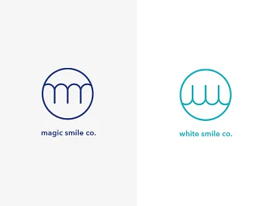 Complete Smile Co. branding circle clean dental dentist emblem identity logo magic monogram orthodontist simple smile sophisticated teeth tooth w whitening