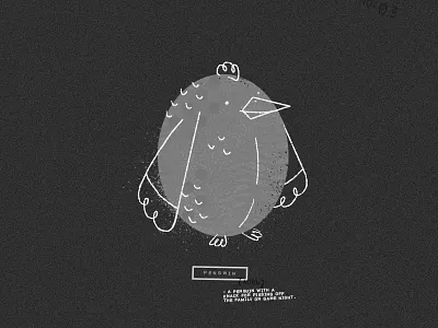 Pengwin design doodle illustration penguin texture