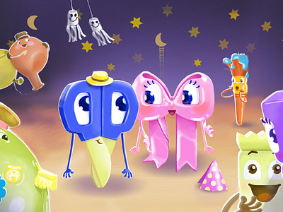OTO TV Characters 2d 2d artist art character character design design digital illustration monika klobcar