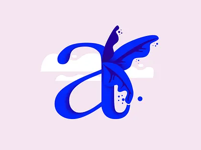 36daysoftype • A 2d 36daysoftype 36daysoftype a affinitydesigner colourful cute art design flat illustration illustrator lettering pink vector