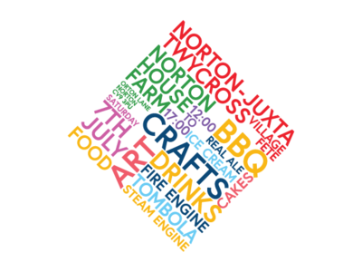 norton village fete 3d animation app branding debut debute design flat illustration lettering logo love minimal overprint overprinting type typography ui ux vector