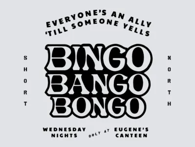 Eugenes Canteen Bingo Shirt Graphic bingo type typography