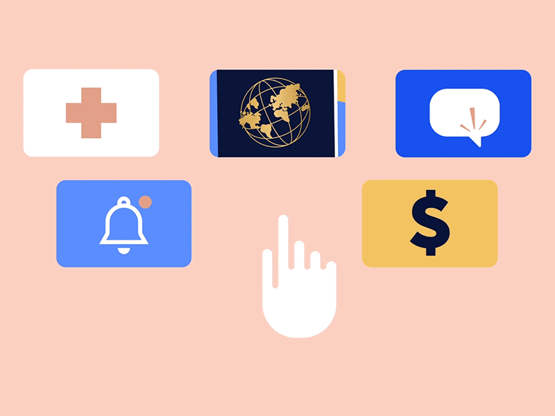 ORU Comp- Multi Platform animation app branding cards color palette control design enterprise ethan fowler files finance illustration interface messages motion graphics security selection sharing technology vector
