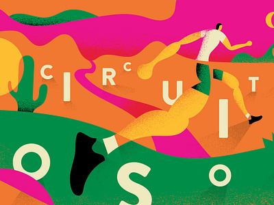 Circuito Do Sol artwork color palette illo illustration illustrations perspective running sport stefanomarra style