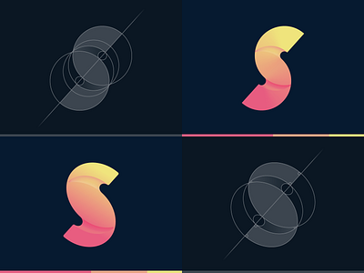 Letter S exploration colorful creative custom logo design design gradient icon letter letter s letter s logo lettermark logo logo design logo grid logotype mark monogram s vector