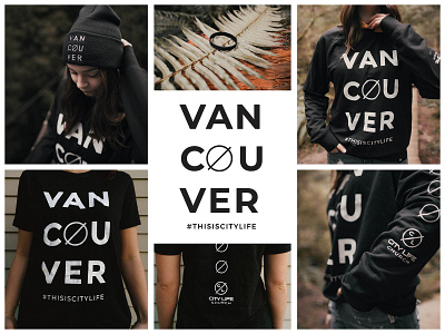 We Love Vancouver Swag branding clothing design collateral design icon illustration layout logo