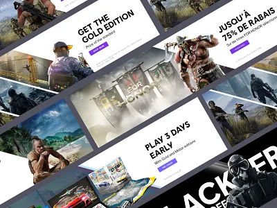 Ubistore - Banners brand brand book brand identity branding design interface video game videogame web design