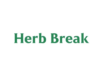 Herb Break - Live a conscious, clean, and healthy lifestyle. benefits green health herb logo modern nutrition serif timeless website