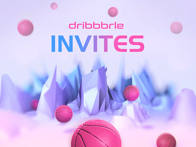 Dribbble invite 3d art basketball c4d colorful design dribbble invitation dribbble invitations dribbble invite dribbble invites illustraion invitation invitations invite invites scene