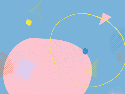 Glandular tectonics [solidification phase] abstract illustration pastel