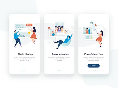 Shared Photo Albums app design guide illustration