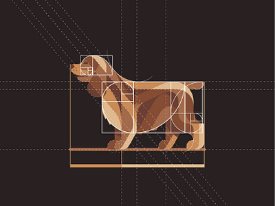 Cocker Spaniel animal art clean cocker spaniel creative dog drawing emblem geometric ghitea design golden ratio graphic designer grid illustration logo logo inspiration logo sign mark symbol vector