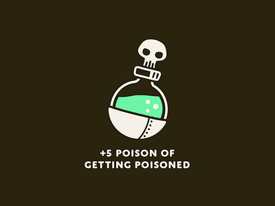 A Danger Bottle game illustration poison vector