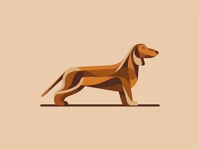 Dachshund animal art clean creative dachshund dog drawing emblem geometric ghitea design golden ratio graphic designer illustration logo logo designer logo inspiration logo sign mark symbol vector