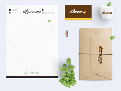 Brownup Branding Design brand branding business cards design corporate identity envelope letter head logo design nisha nisha droch nisha f1